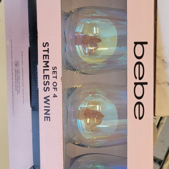 Bebe wine glasses 8 total - Picture 3 of 3